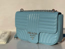 Prada new trendy baby blue leather model women’s bag