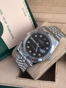 Rolex Datejust grey with Diamonds