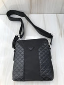 Armani full black Standard shoulder bag