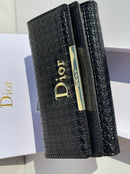Dior new trendy black leather model women’s wallet