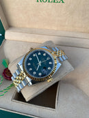 Ladies Rolex Daydate Bicolor with green dial