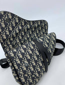 Dior blue shoulder pistole bag