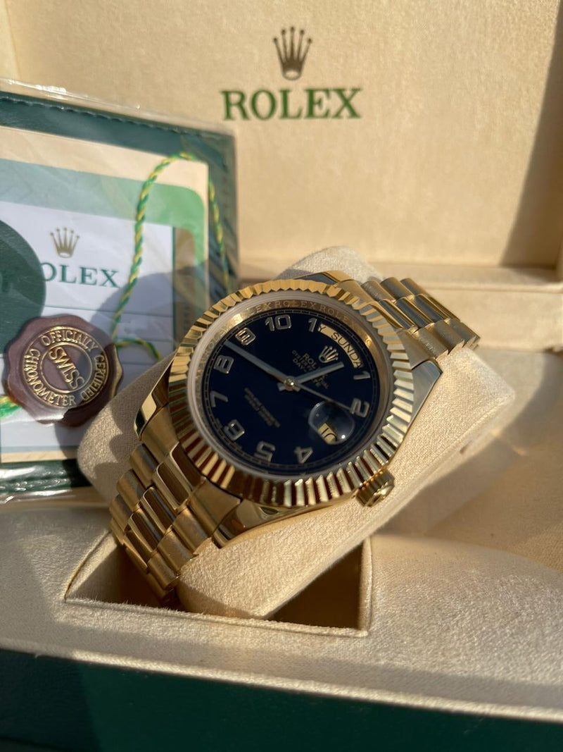 Rolex Daydate Yellow Gold with numbers