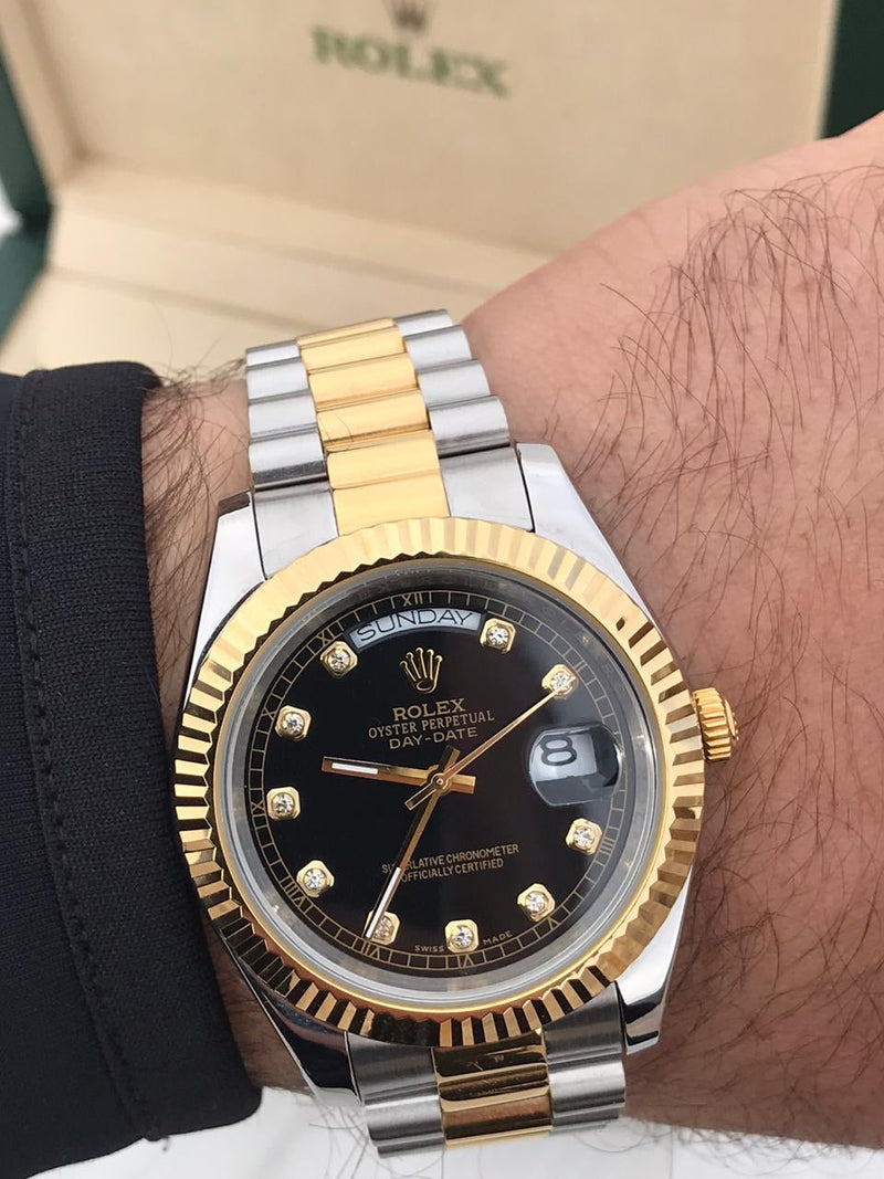 Rolex Daydate bicolor Diamonds