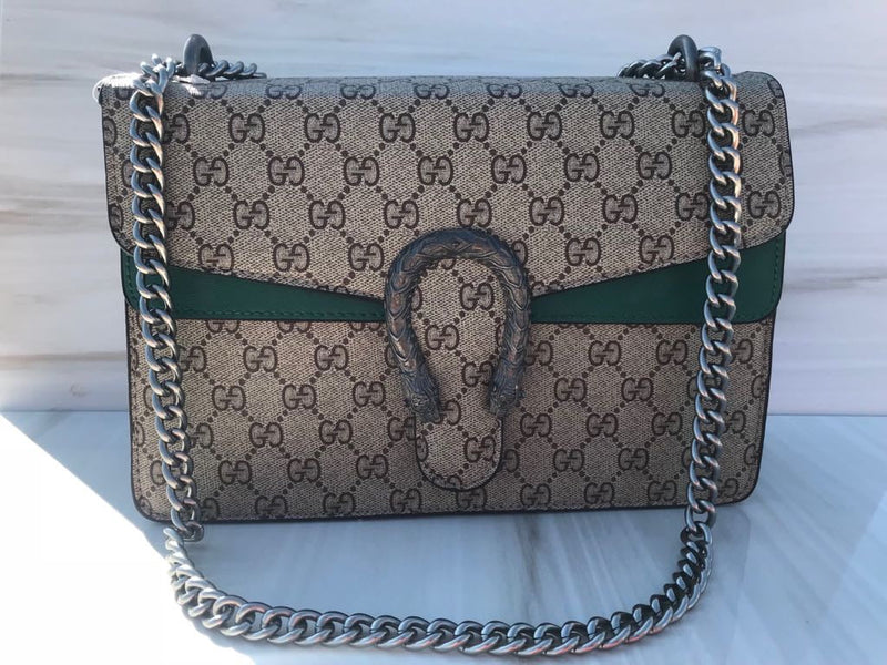 GG mixed green colour women casual and work bag