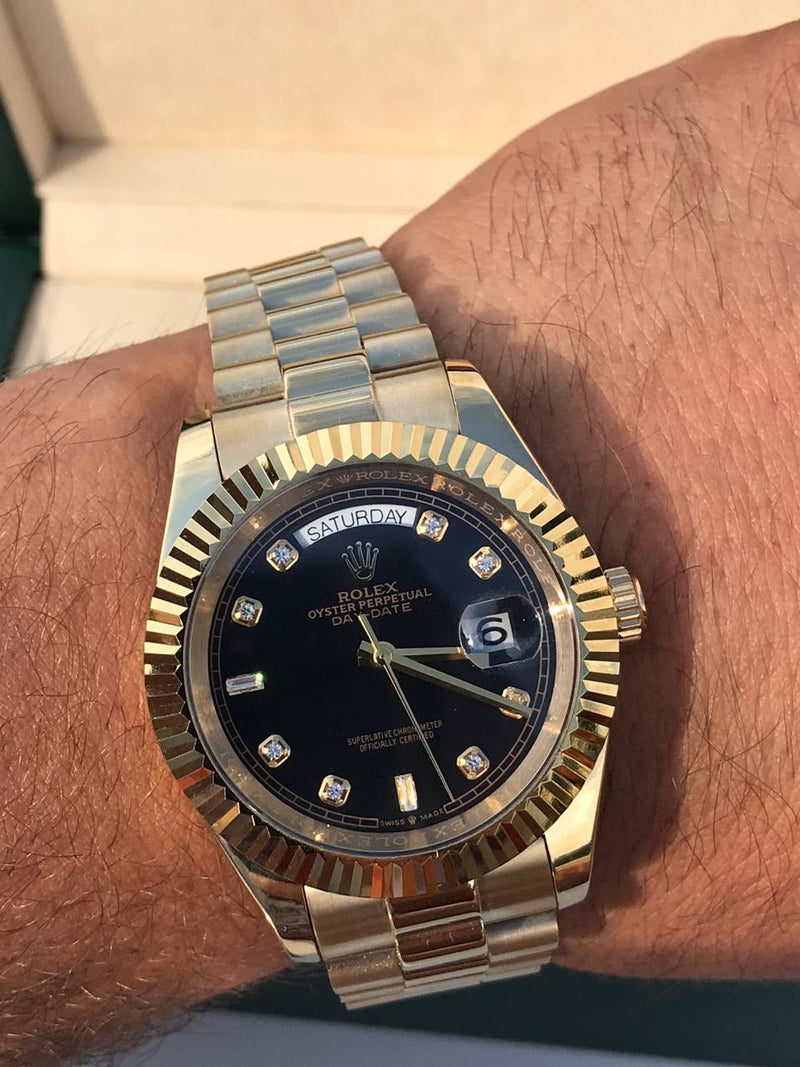 Rolex Daydate Gold with black dial