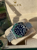 Rolex GMT Master ll SPRITE jubile 3285 1:1 Doublete ETÁ (rolex left handed)