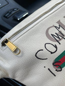 GG Supreme messenger bag men’s new white urban model