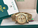 Rolex Datejust gold colour with Diamonds