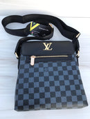 LV black shoulder bag L V
