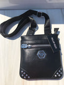 Philipe Plein full black big shoulder bag