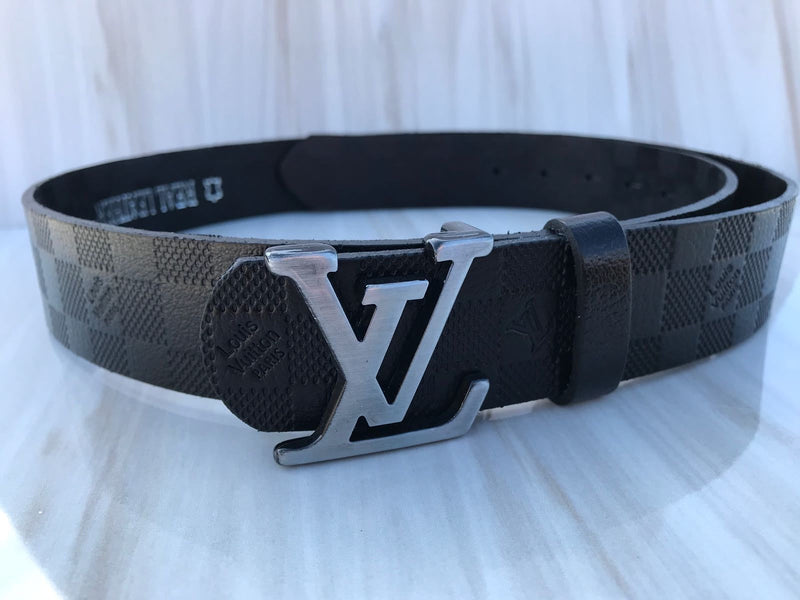 LV INITIALES BELT new black