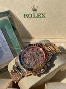Best Replica Rolex full gold Daytona Rainbow Iced Out new model