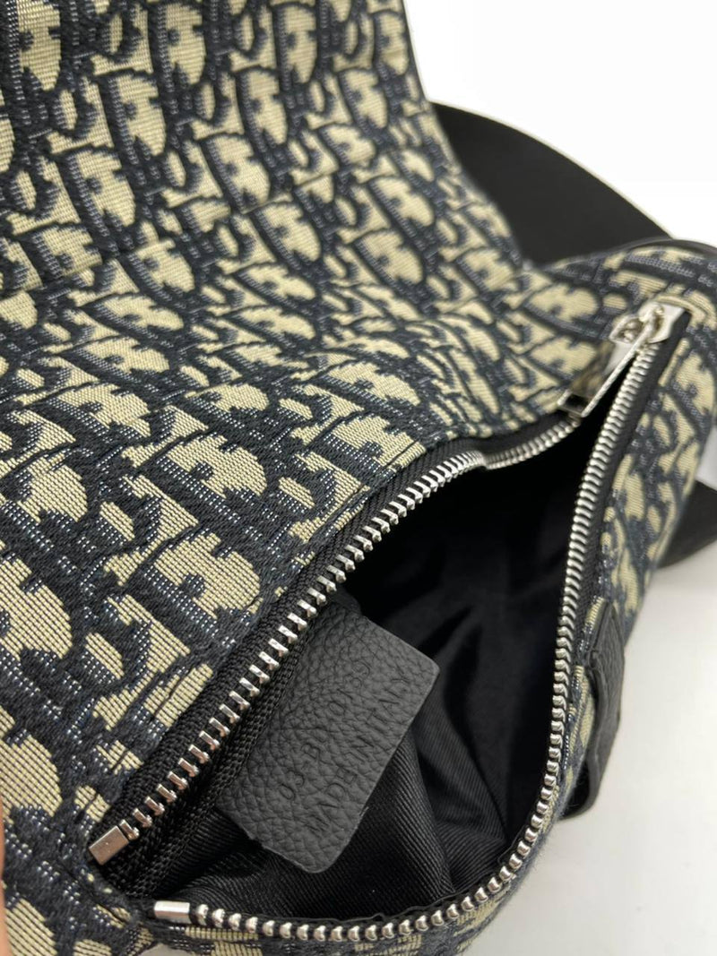 Dior blue shoulder pistole bag