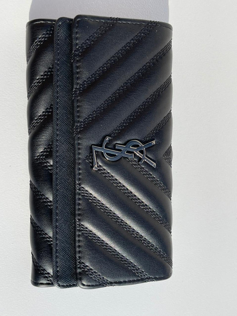 YLS new trendy black leather model women’s wallet