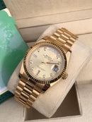 Rolex Daydate with gold dial