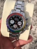 Rolex Silver Daytona Rainbow