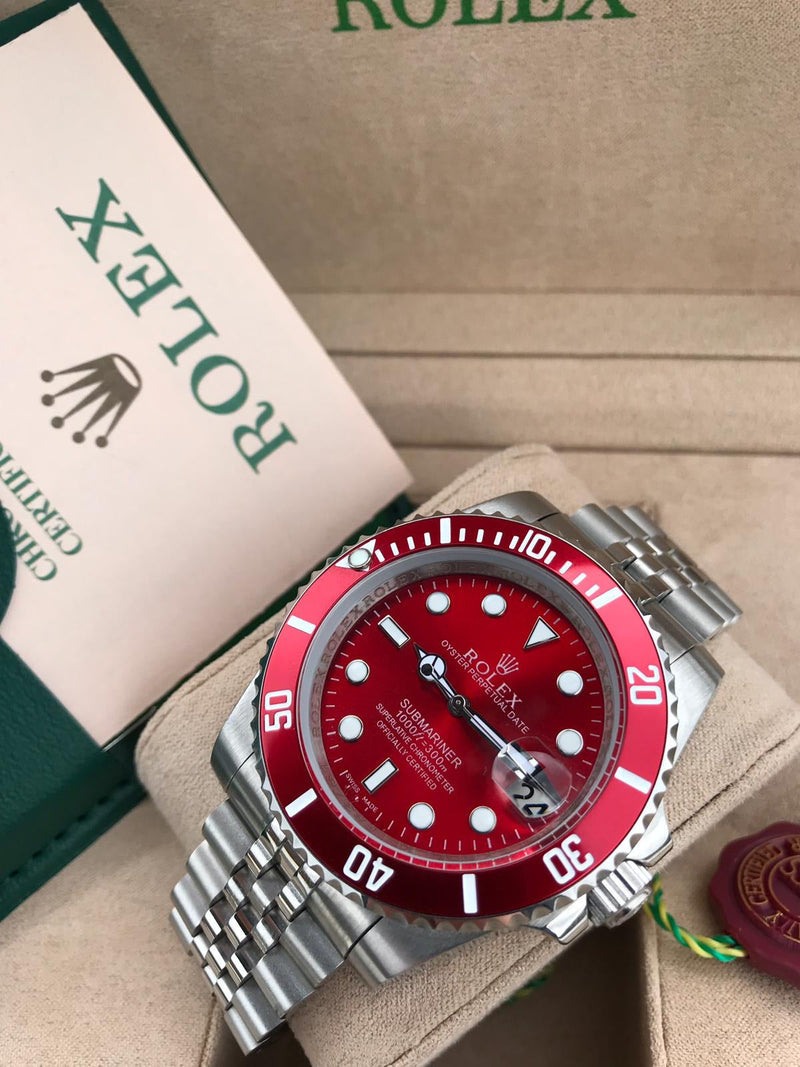 Rolex Submariner red dial jubile bracelet