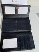 Dior new trendy black leather model women’s wallet