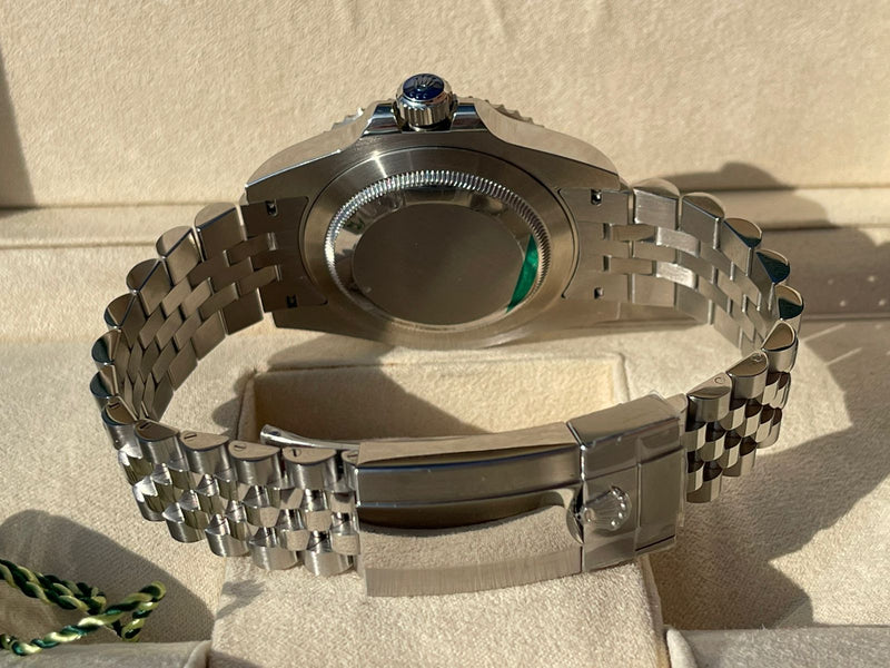 Rolex GMT Master ll SPRITE jubile 3285 1:1 Doublete ETÁ (rolex left handed)