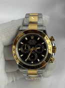 Best Replica Rolex Daytona two tone gold with black dialCosmograph 1:1 Doublete ETÁ
