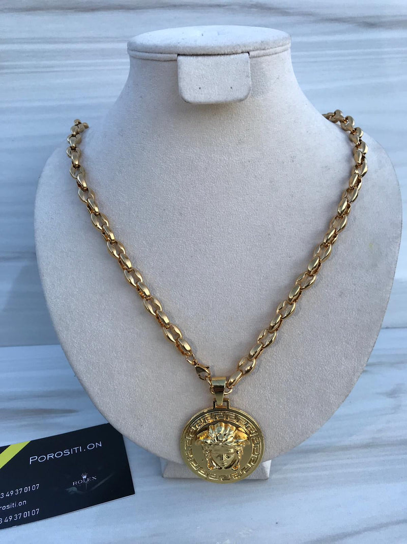 Full Gold color Medusa Necklaces