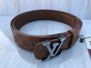 LV INITIALES BELT new brown