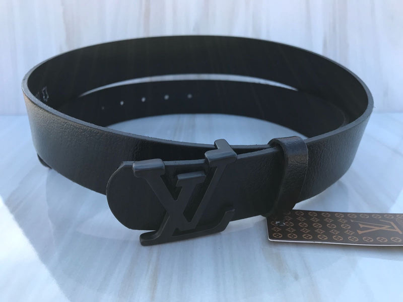 LV INITIALES BELT new old black
