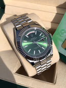 Rolex Daydate with green dial