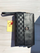LV full black hand bag