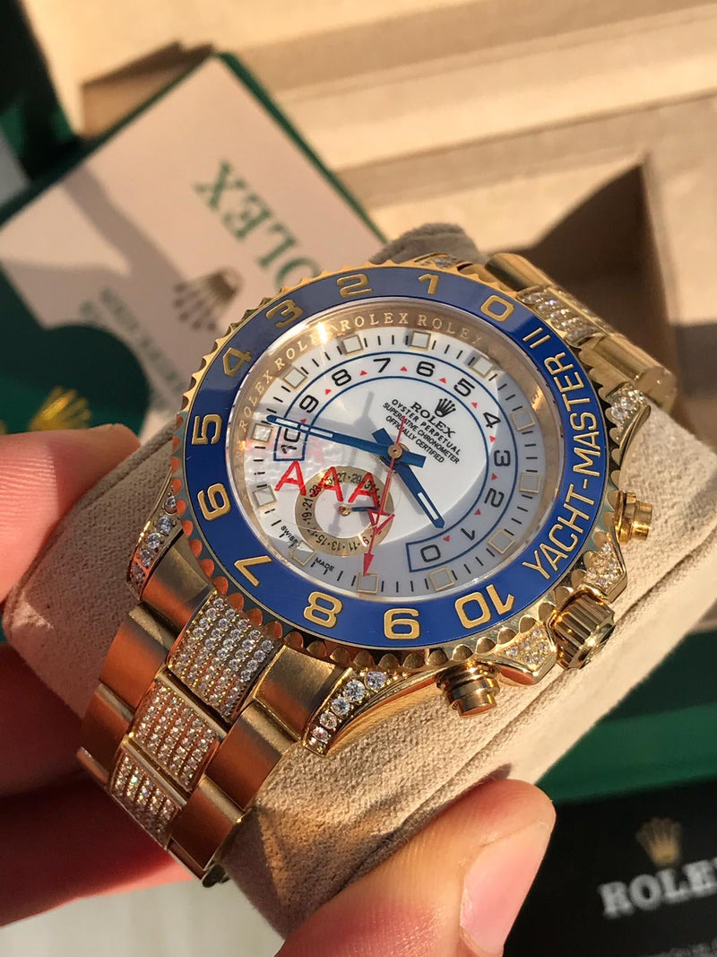 Rolex Yacht Master ll bling bling Iced Out