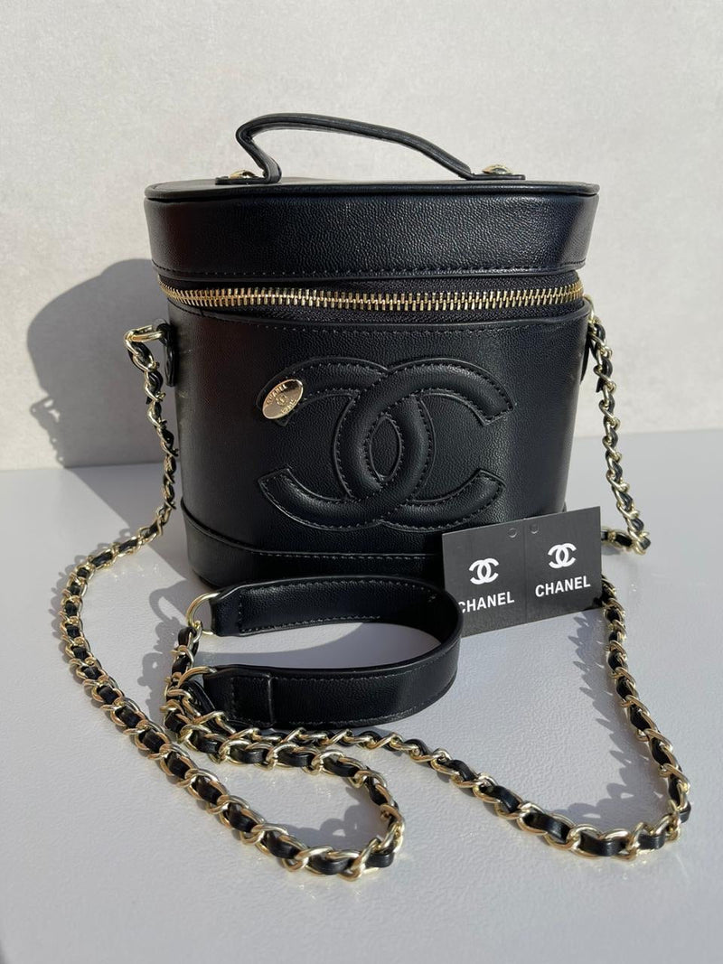 Chanel new trendy black leather model women’s bag