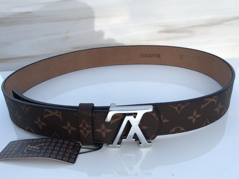 LV INITIALES BELT grey