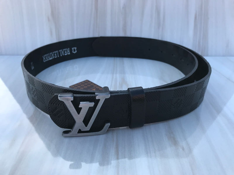 LV INITIALES BELT new black