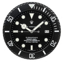 Submariner full black wall clock