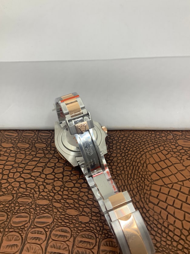Rolex GMT Master ll two tone rose gold with black dial 3285 1:1 Doublete ETÁ