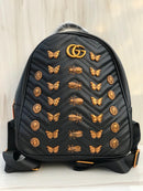 GG black colour women school and travel bag