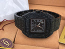 Cartier Santos Bling Bling Black Mad Iced Out