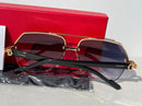 Gold Panthere De Cartier shape lll Sunglasses