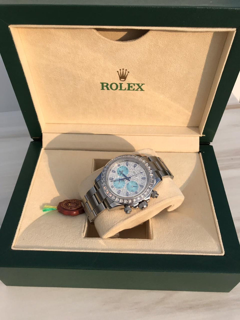 Daytona Silver Iced out