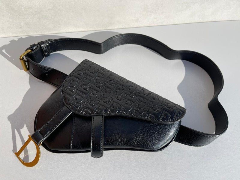 Dior new trendy black leather model women’s bag
