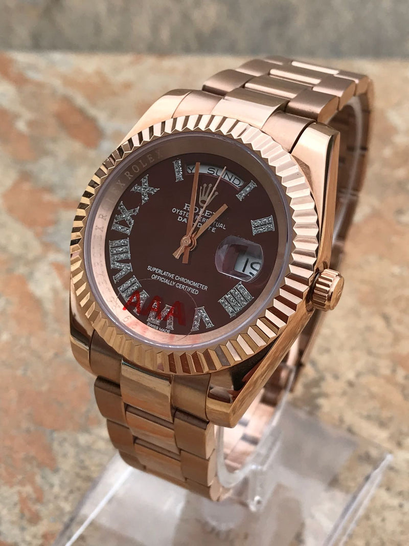 Rolex Daydate with romano jewels