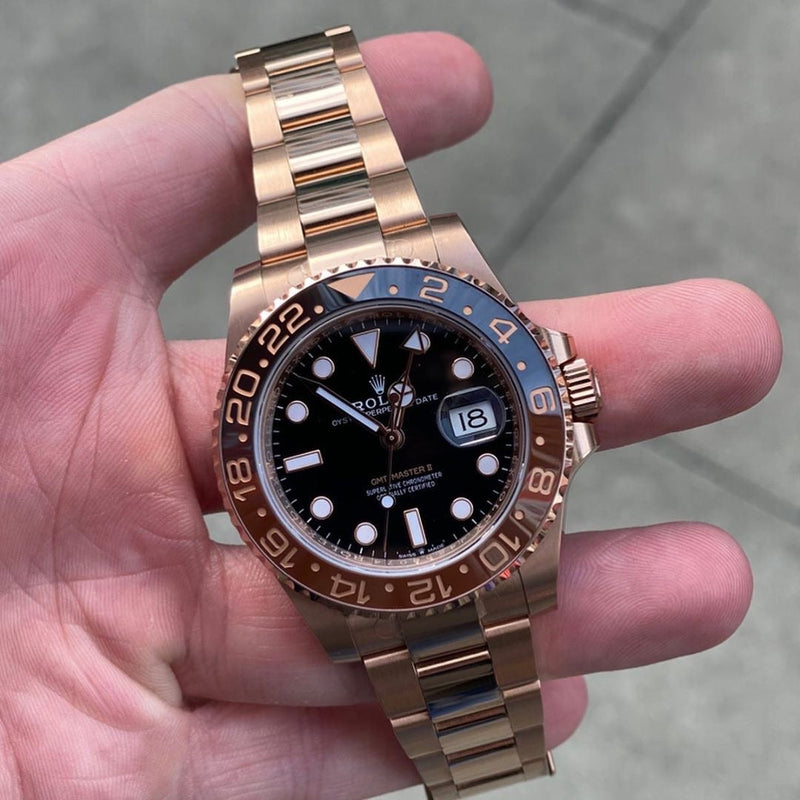 Rolex GMT Master ll in rose&gold