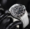 Best Replica Rolex green GMT master II with white strap