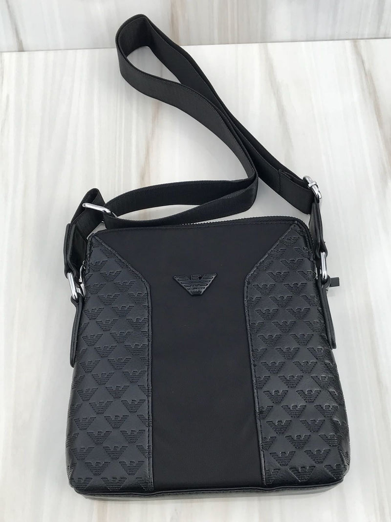 Armani full black Standard shoulder bag
