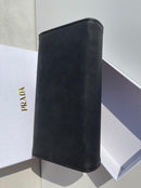 Prada new trendy black leather model women’s wallet