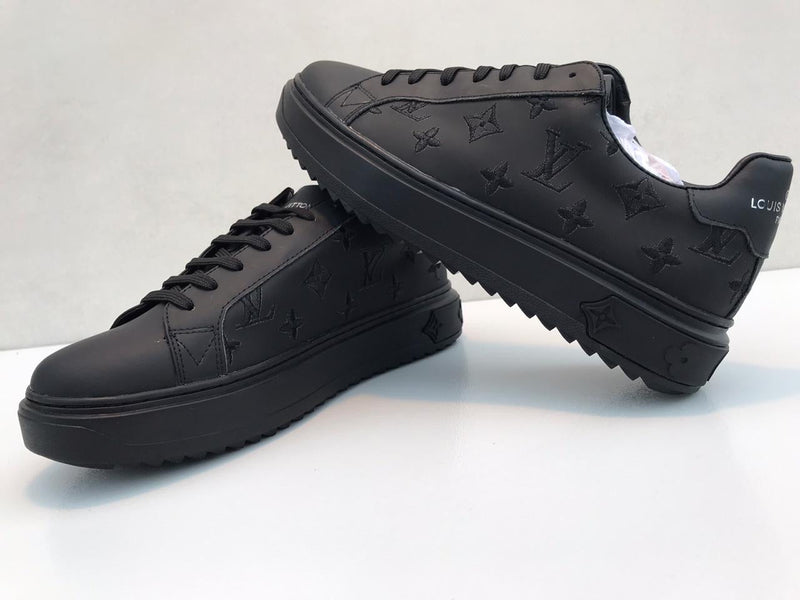 Best Replica LV short black leather shoes - sneakers
