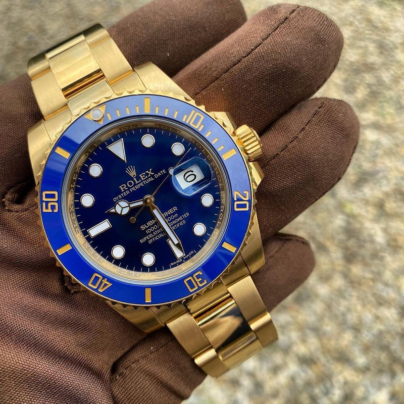 Rolex Submariner Gold with Blue Dial