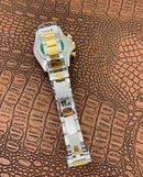 Best Replica Rolex Daytona two tone gold with black diamond dialCosmograph 1:1 Doublete ETÁ