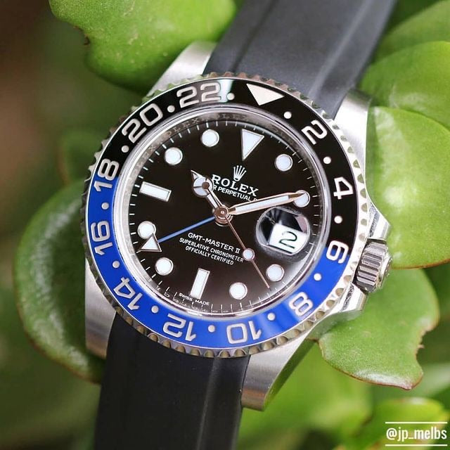 Rolex blue GMT master II with blue strap